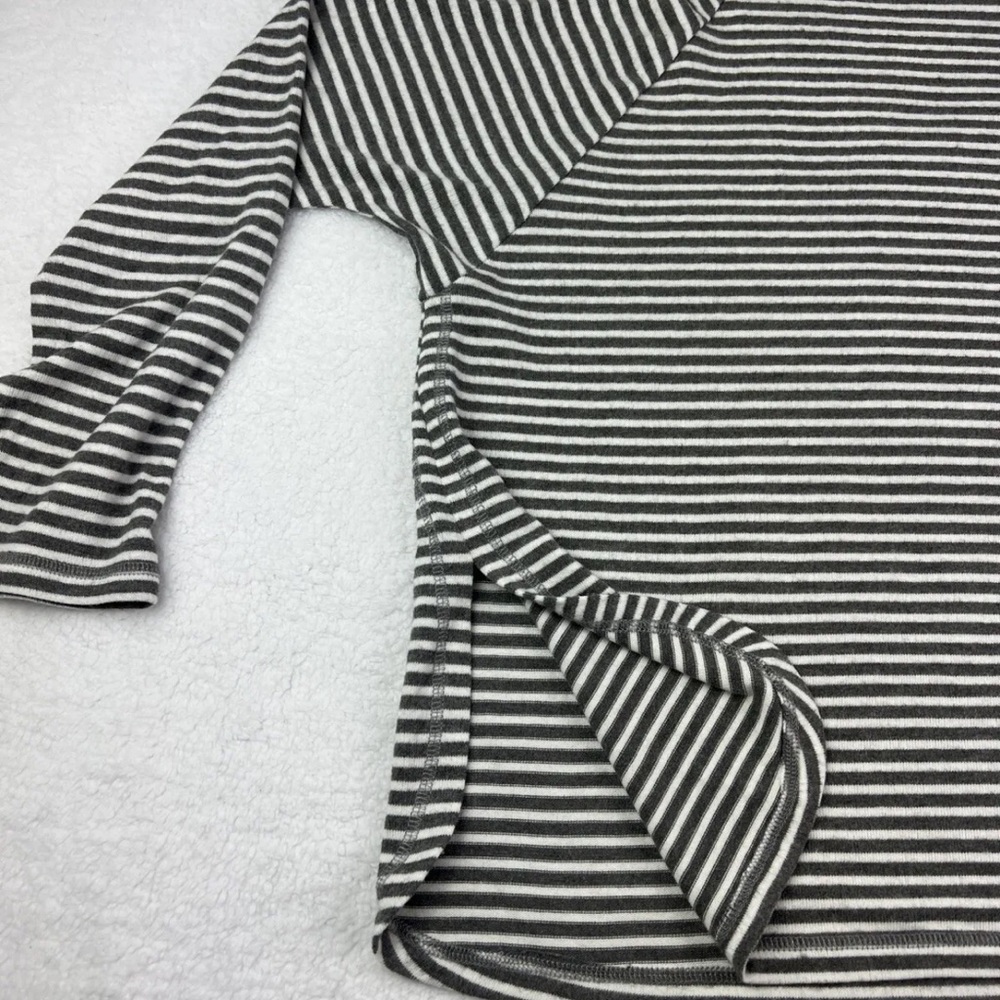 Jack By BB Dakota Top Women's Size Large L Striped Cowl Neck Black White - Picture 9 of 11